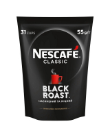 Кава Nescafe Classic Black Roast розчинна 55г