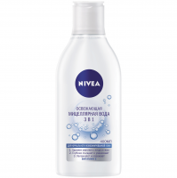Міцелярна вода для нормальної та комбінованої шкіри обличчя Nivea 3в1 Освіжаюча, 400 мл 