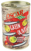 Оливки Oscar Foods зелені з анчоусами 300г