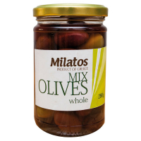 Оливки Milatos асорті з/к с/б 280г