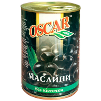 Оливки Oscar чорні б/к 300г