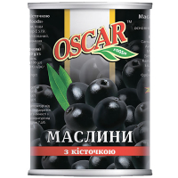 Оливки Oscar чорні з/к 300г