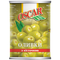Оливки Oscar зелені з/к 300г