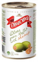 Оливки Diva Oliva зелені з креветкой 314мл