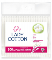 Ватні палички гігієнічні Lady Cotton, 300 шт.