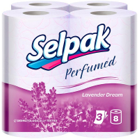Туалетний папір Selpak Perfumed Lavender Dream, 8 шт.