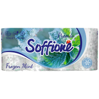 Туалетний папір Soffione Premio Frozen Mint Білий, 8 шт.