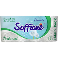 Туалетний папір Soffione Premio Natural Білий, 16 шт.