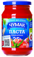 Паста томатна Чумак 25% 350г ск/б