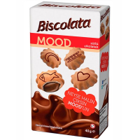Печиво Biscolata Mood з шоколадно-кремовою нач. 40г