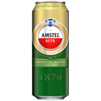 Пиво Amstel 1870 світле фільтроване 5% ж/б 0,5л