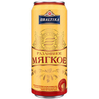 Пиво Балтика розливне м`яке 4.4% ж/б 0.5л