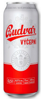 Пиво Budvar Vicepni світле з/б 4% 0.5л