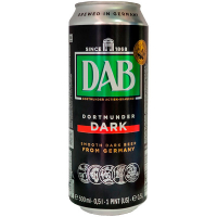Пиво Dab темне фільтроване пастеризоване 4,9% з/б 0,5л