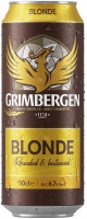 Пиво Grimbergen Blonde світле пастеризоване 6.7% 0,5л ж/б 