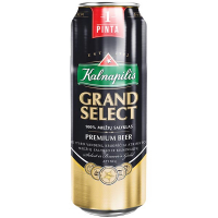 Пиво Kalnapilis Grand Select світле 0,5л ж/б