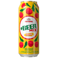 Пиво Оболонь Beermix cherry ж/б 0,5л