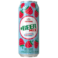 Пиво Оболонь Beermix малина ж/б 0,5л
