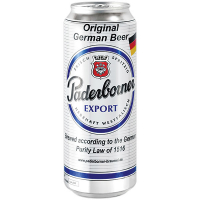 Пиво Paderborner Export світле фільтроване ж/б 0,5л