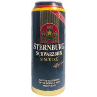 Пиво Sternburg Schwarzbier темне 0,5л ж/б