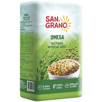 Пластівці San Grano вівсяні з насінням льону 500г