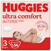 Підгузки Huggies Ultra Comfort 24/7 4-9кг 56шт