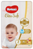 Підгузки Huggies Elite Soft 3 Мега 72шт