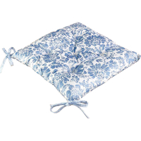 Подушка для стільця Holiday Flowers синя 40х40см