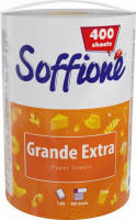 Рушники паперові рулонні Soffione Grande Extra 400 Білий, 1 шт.