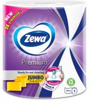 Рушники паперові рулонні Zewa Premium Jumbo White 230, 1 шт.