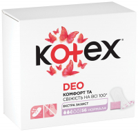 Щоденні гігієнічні прокладки Kotex Deo Normal Plus, 56 шт.
