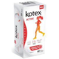 Щоденні гігієнічні прокладки Kotex Active Comfort in Motion, 60 шт.