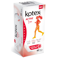 Щоденні гігієнічні прокладки Kotex Active Deo Extra Thin, 60 шт.
