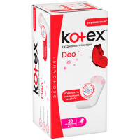 Щоденні гігієнічні прокладки Kotex Deo Ультратонкі, 56 шт.