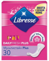 Щоденні гігієнічні прокладки Libresse Daily Fresh Plus Multistyle, 30 шт.