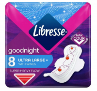 Прокладки Libresse Ultra Goodnight Large with wings гігієнічні 8