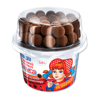 Десерт Вимм-Билль-Данн Машенька сирковий + злакові кульки зі смаком шоколаду 5% 140г