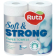 Рушники паперові рулонні Ruta Soft & Strong Білий, 2 шт.