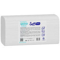 Рушники паперові універсальні Soffipro Optimal Білі, 150 шт.
