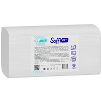 Рушники паперові універсальні Soffipro Optimal Білі, 200 шт.