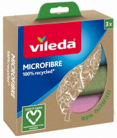 Серветка Vileda з мікрофібри 100% Recycled 3 шт