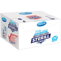 Серветки вологі Smile Sterill Bio Дезінфекційні 70% спирту, 30 саше