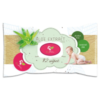 Дитячі серветки вологі гігієнічні Eco Relax Aloe Extract з клапаном, 72 шт.