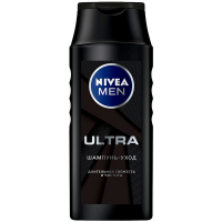 Шампунь-догляд для волосся Nivea Men Ultra для чоловіків Тривала Свіжість та Чистота, 250 мл