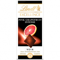 Шоколад Lindt чорний з соком рожевого грейпфруту 100г