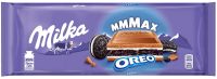 Шоколад Milka молочний з печивом Oreo смак ванілі 300г