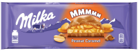 Шоколад Milka молочний з арахісом та карамеллю 276г