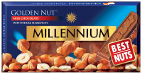 Шоколад Millennium молочний з горіхом 100г