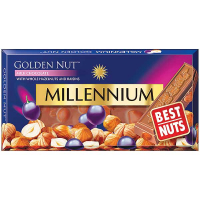 Шоколад Millennium Golden Nut молочний родзинки-горіхи 100г