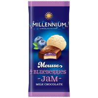 Шоколад Millennium Mousse Blueberry-Jam молочний 135г